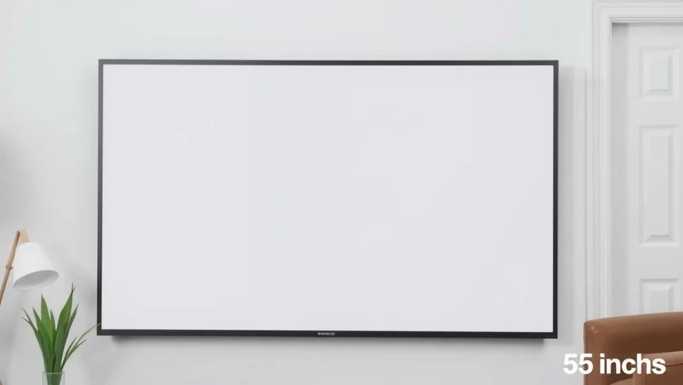 Hur lång är en 55 tums tv egentligen