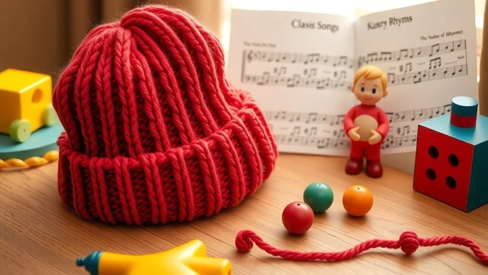 Röd röd röd är mössan på mitt huvud