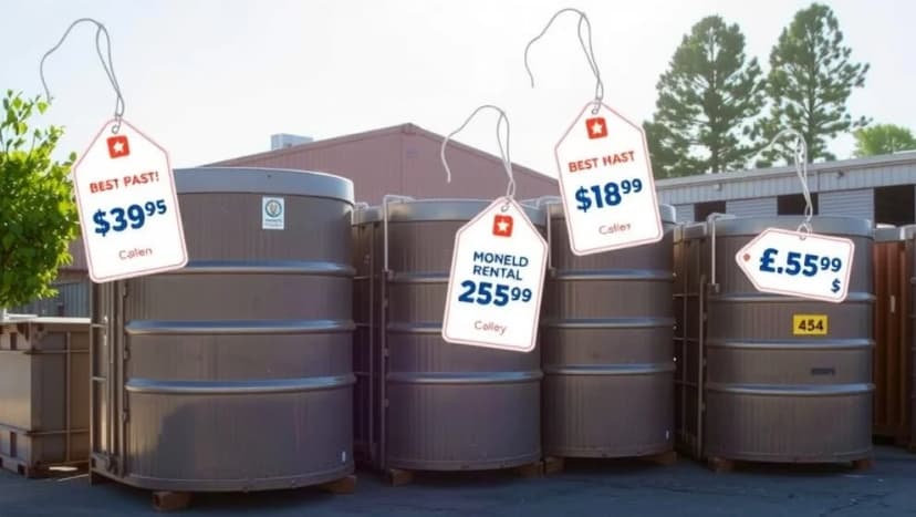 Vad kostar hyra av container för blandat avfall